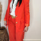 blazer femme corail