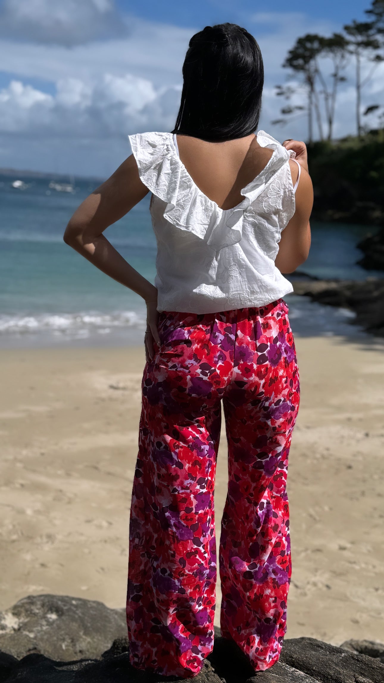 pantalon fluide et élastique femme